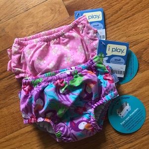 NWT I Play Swim Diaper Bundle 3-6M